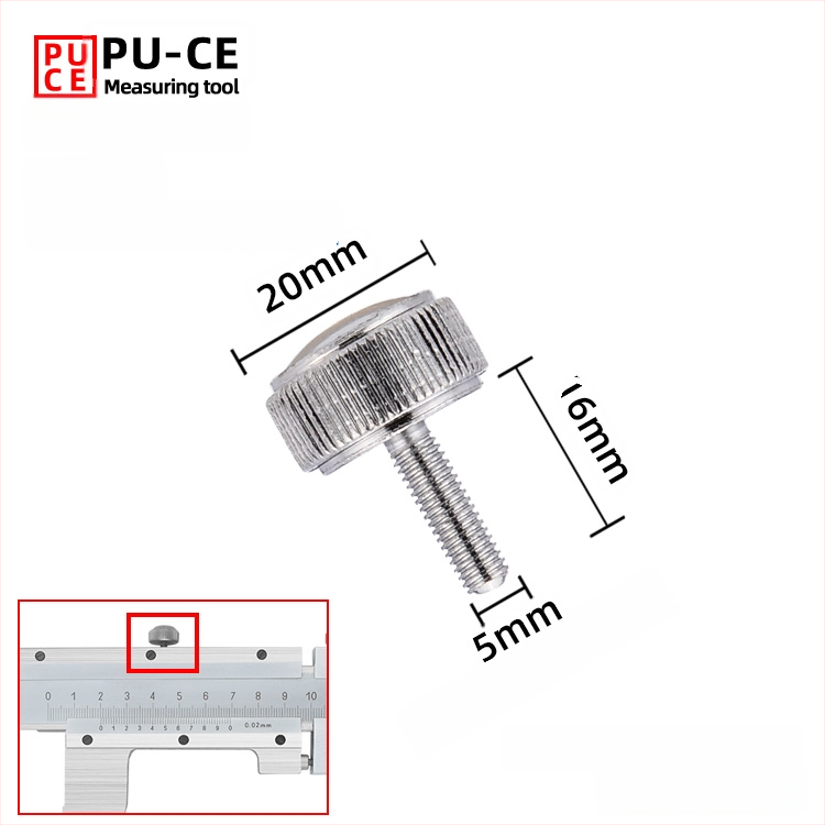 Комплект фиксиращи винтове за верньер штангенциркул — заключващи винтове за дигитална висотомярка и дълбочиномер