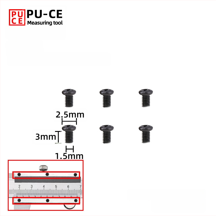 Комплект фиксиращи винтове за верньер штангенциркул — заключващи винтове за дигитална висотомярка и дълбочиномер