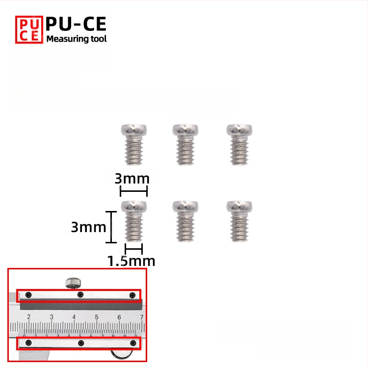 Комплект фиксиращи винтове за верньер штангенциркул — заключващи винтове за дигитална висотомярка и дълбочиномер