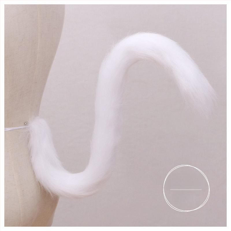 Plüüžist cosplay ripats käsitsi valmistatud kaķa ausīm ja sabaga, valmistatud Hiinas