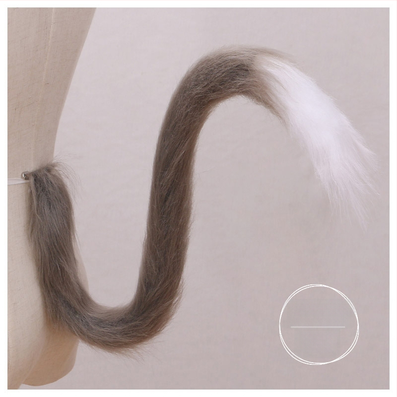 Plüüžist cosplay ripats käsitsi valmistatud kaķa ausīm ja sabaga, valmistatud Hiinas