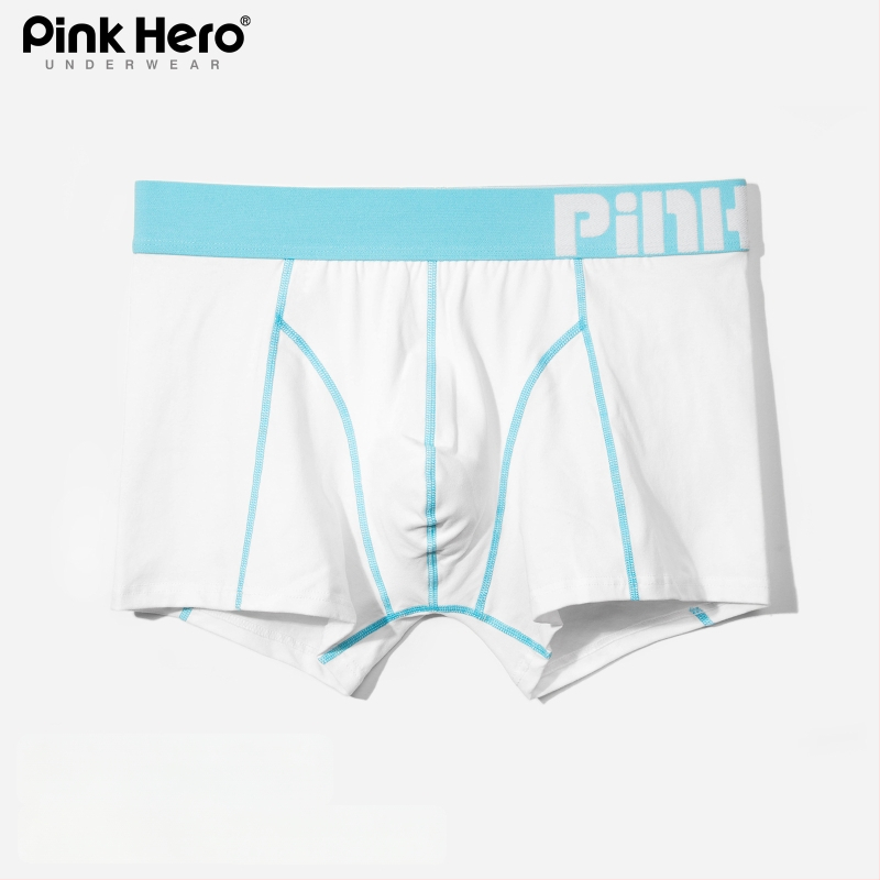 PINKHERO Meeste puuvillane bokserid – keskmise kõrgusega vöökoht, ühtlane muster, hingavad, antibakteriaalsed, kõhu pingestus