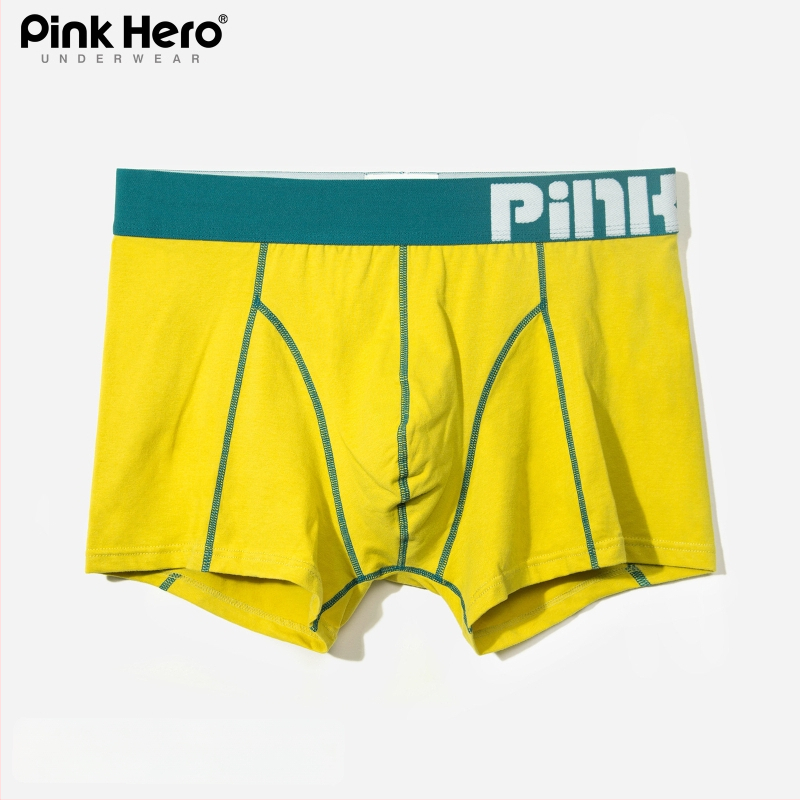 PINKHERO Meeste puuvillane bokserid – keskmise kõrgusega vöökoht, ühtlane muster, hingavad, antibakteriaalsed, kõhu pingestus
