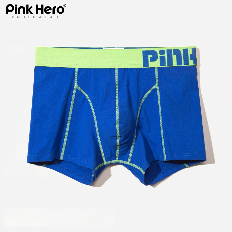 PINKHERO Meeste puuvillane bokserid – keskmise kõrgusega vöökoht, ühtlane muster, hingavad, antibakteriaalsed, kõhu pingestus