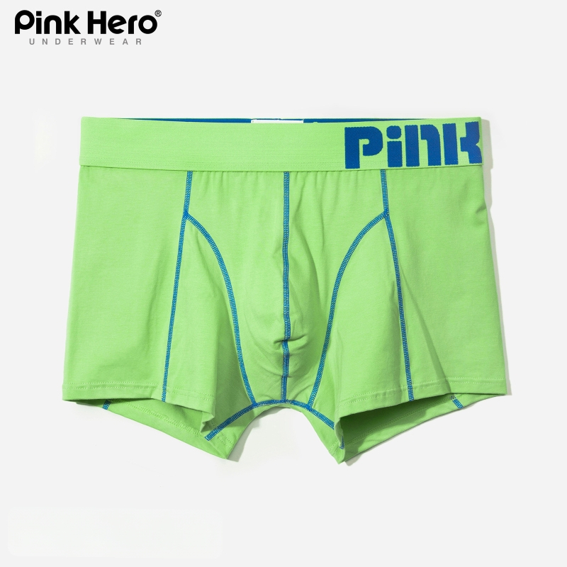 PINKHERO Meeste puuvillane bokserid – keskmise kõrgusega vöökoht, ühtlane muster, hingavad, antibakteriaalsed, kõhu pingestus