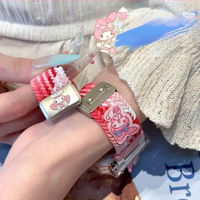 Little Genius laikrodžio dirželis — nailono pynimas, magnetinis užsegimas, madingas stilius