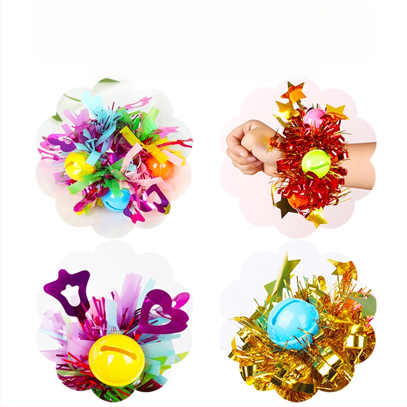 Еластично цветче за китка със звънче за детски танцови представления