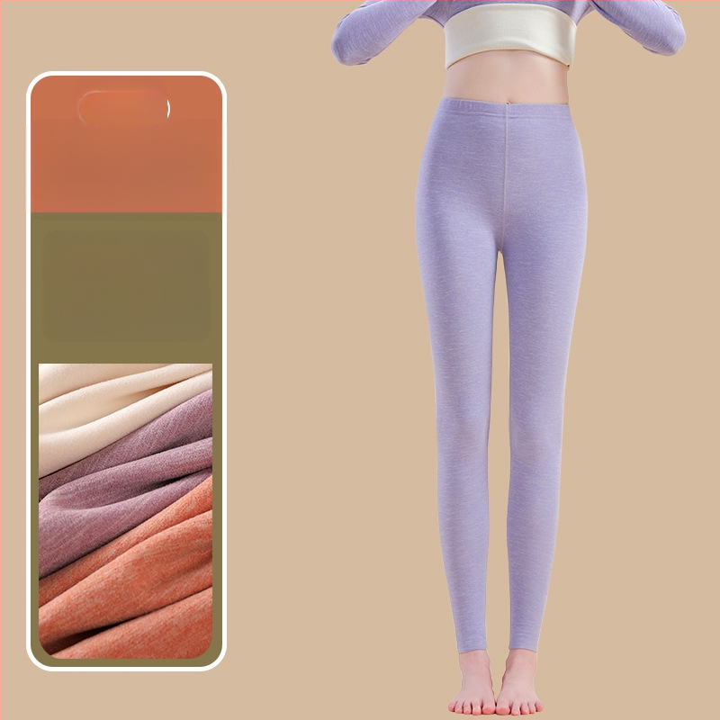 Siltuma šķiedras termālās bikses ar spandexu, brīvā piegriezuma, vidēja biezuma, saglabā siltumu