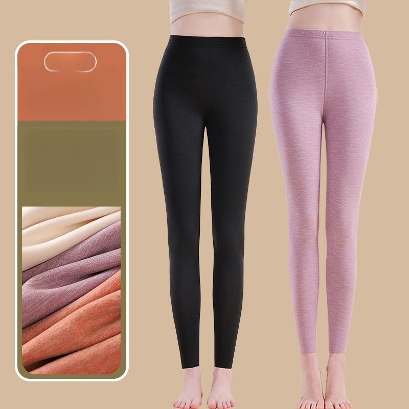 Siltuma šķiedras termālās bikses ar spandexu, brīvā piegriezuma, vidēja biezuma, saglabā siltumu