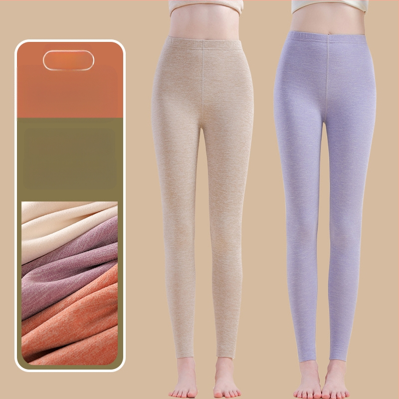 Siltuma šķiedras termālās bikses ar spandexu, brīvā piegriezuma, vidēja biezuma, saglabā siltumu