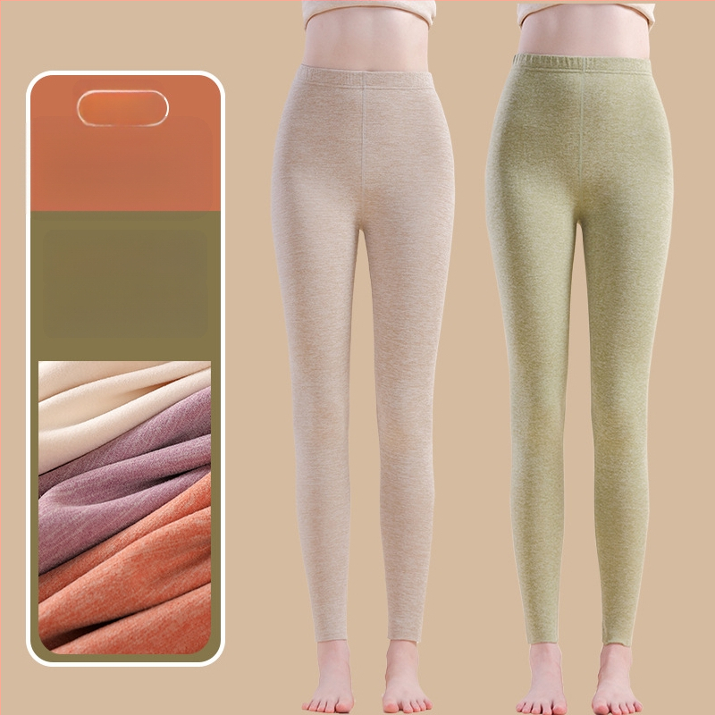 Siltuma šķiedras termālās bikses ar spandexu, brīvā piegriezuma, vidēja biezuma, saglabā siltumu