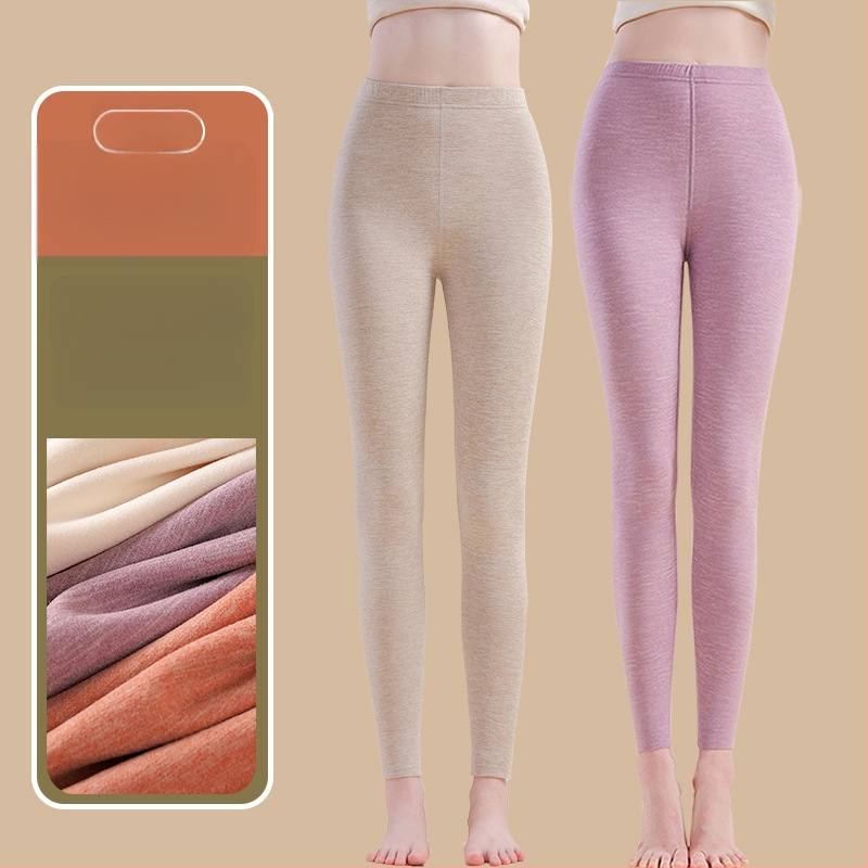 Siltuma šķiedras termālās bikses ar spandexu, brīvā piegriezuma, vidēja biezuma, saglabā siltumu