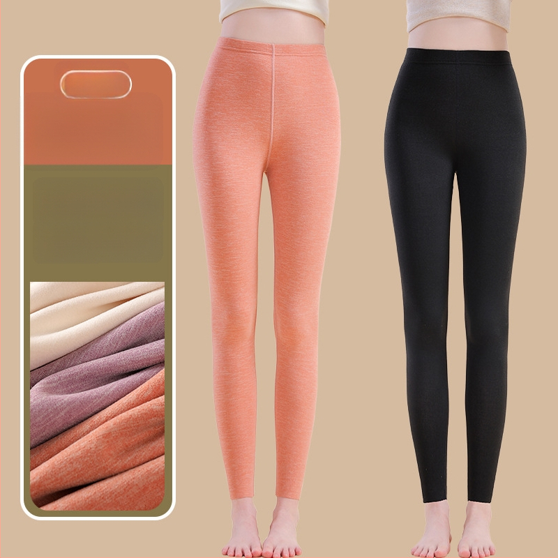 Siltuma šķiedras termālās bikses ar spandexu, brīvā piegriezuma, vidēja biezuma, saglabā siltumu