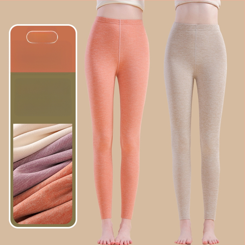 Siltuma šķiedras termālās bikses ar spandexu, brīvā piegriezuma, vidēja biezuma, saglabā siltumu