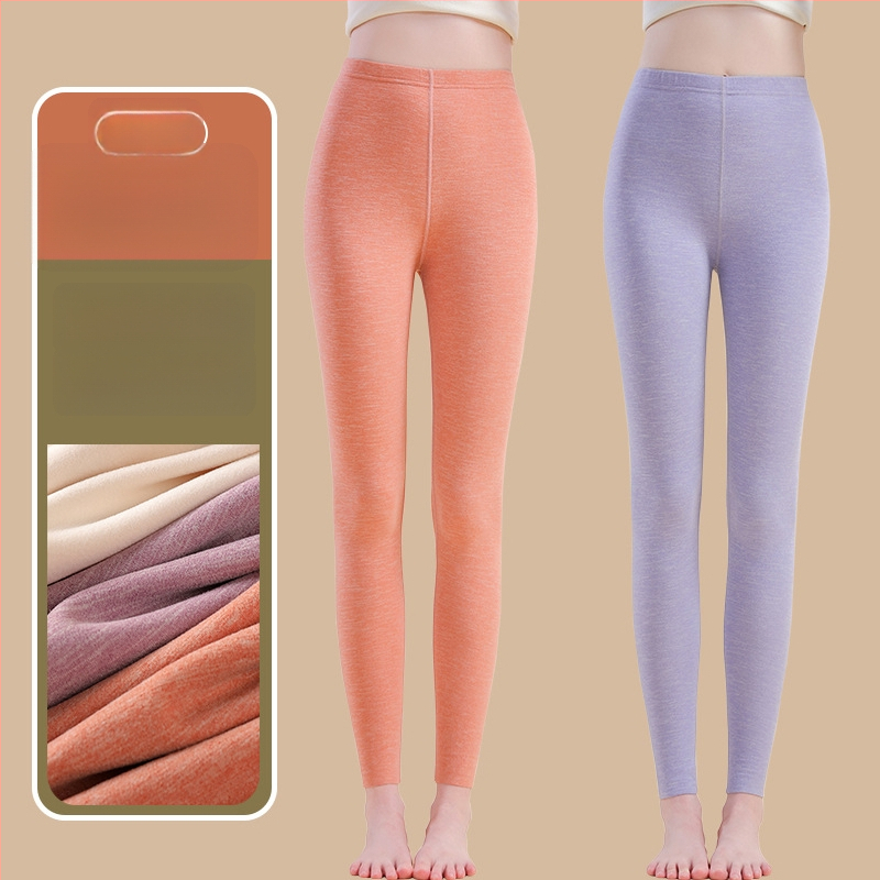 Siltuma šķiedras termālās bikses ar spandexu, brīvā piegriezuma, vidēja biezuma, saglabā siltumu