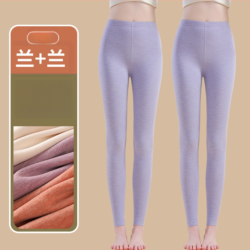 Siltuma šķiedras termālās bikses ar spandexu, brīvā piegriezuma, vidēja biezuma, saglabā siltumu