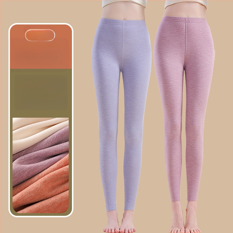 Siltuma šķiedras termālās bikses ar spandexu, brīvā piegriezuma, vidēja biezuma, saglabā siltumu