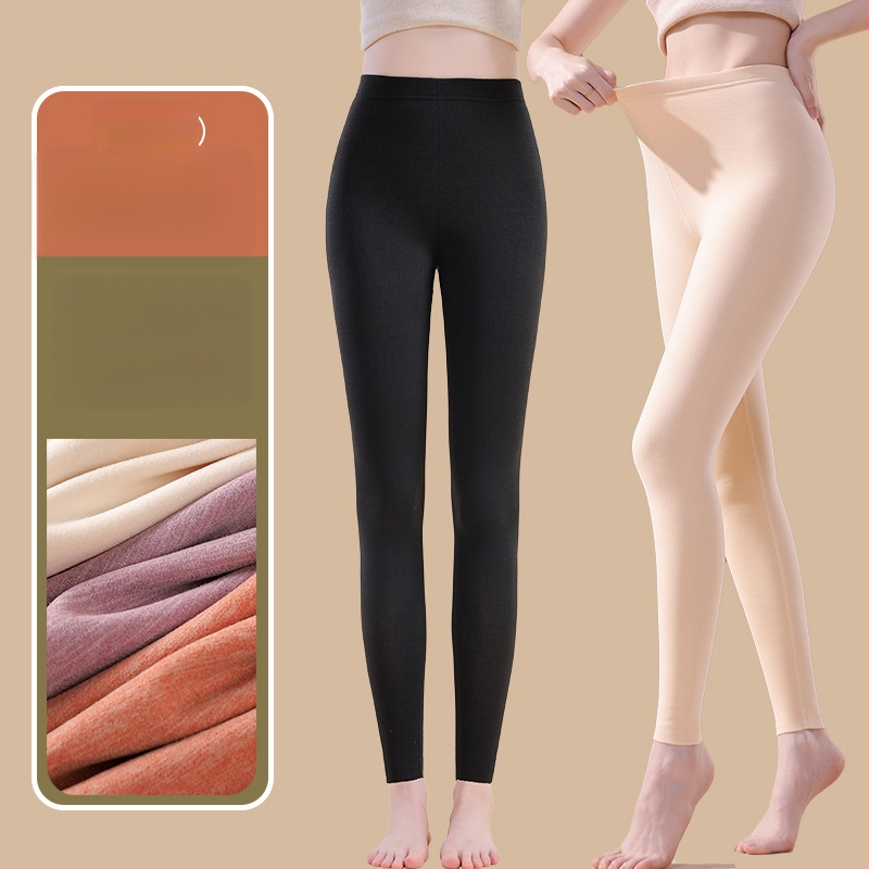 Siltuma šķiedras termālās bikses ar spandexu, brīvā piegriezuma, vidēja biezuma, saglabā siltumu