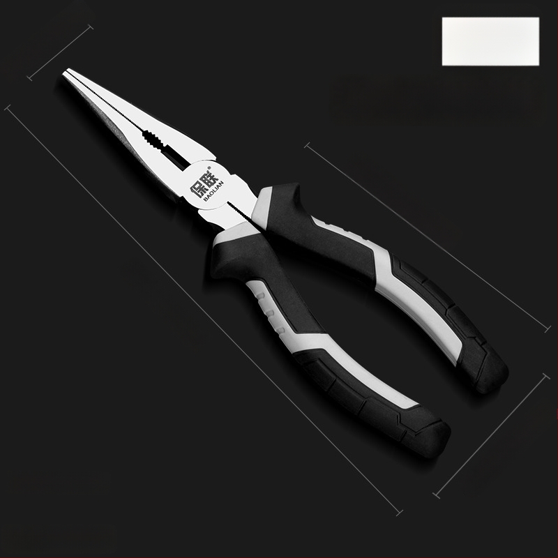 Клещи с игловиден нос и диагонален нос за електротехници, спестяващи усилия, индустриално качество, ръчни клещи