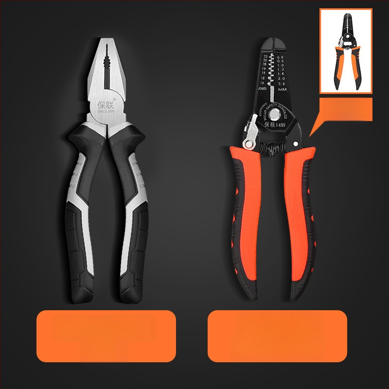 Клещи с игловиден нос и диагонален нос за електротехници, спестяващи усилия, индустриално качество, ръчни клещи