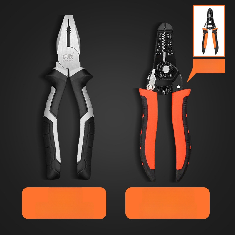 Клещи с игловиден нос и диагонален нос за електротехници, спестяващи усилия, индустриално качество, ръчни клещи