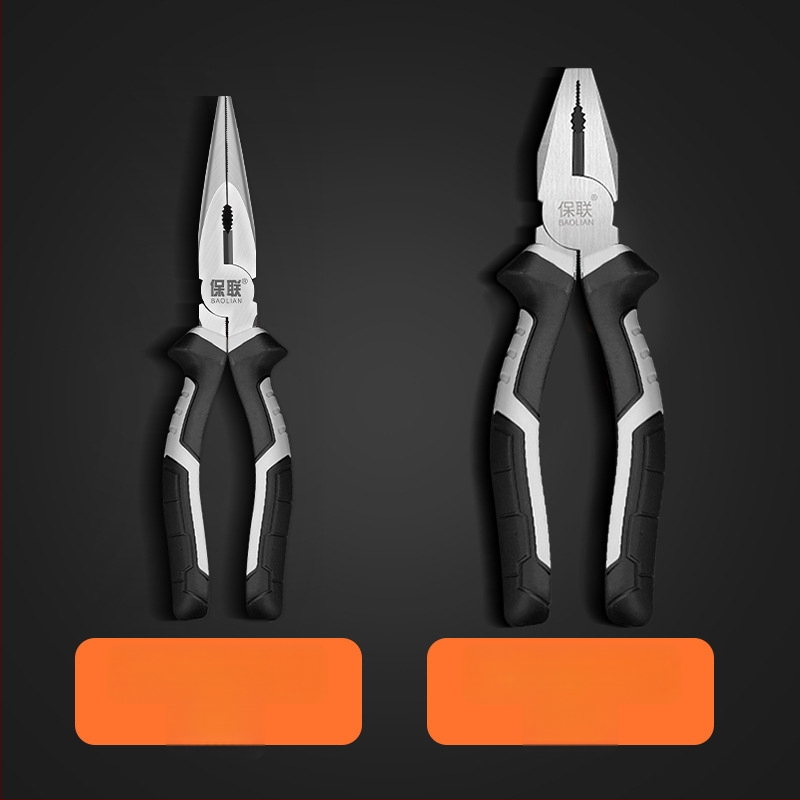 Клещи с игловиден нос и диагонален нос за електротехници, спестяващи усилия, индустриално качество, ръчни клещи