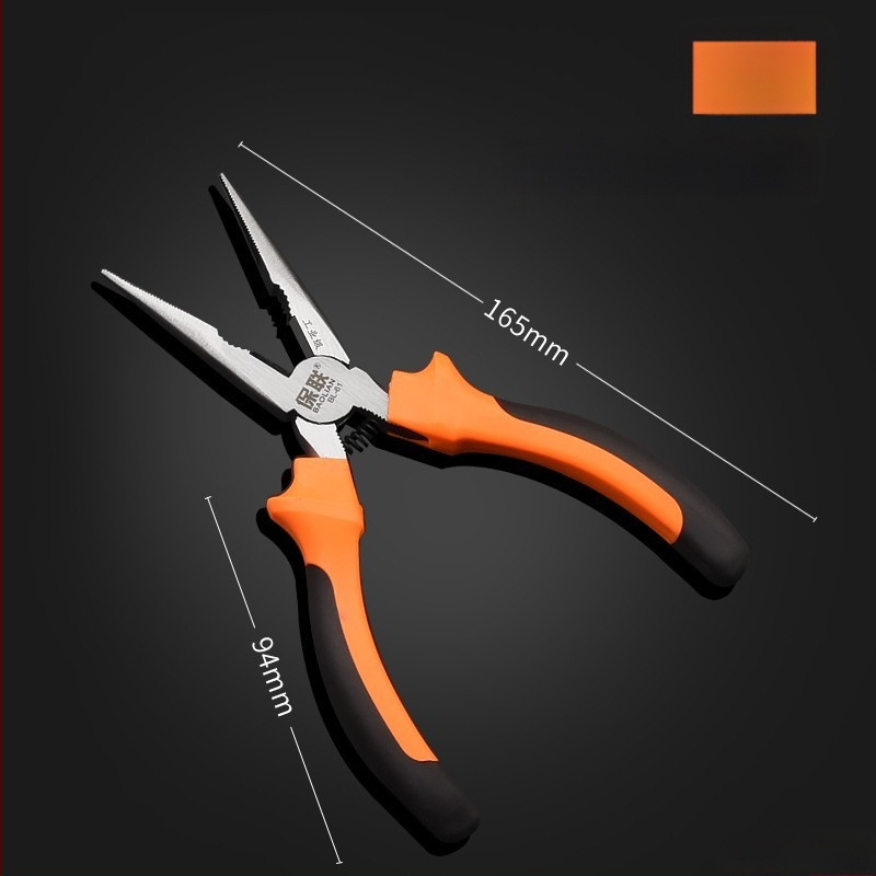 Клещи с игловиден нос и диагонален нос за електротехници, спестяващи усилия, индустриално качество, ръчни клещи