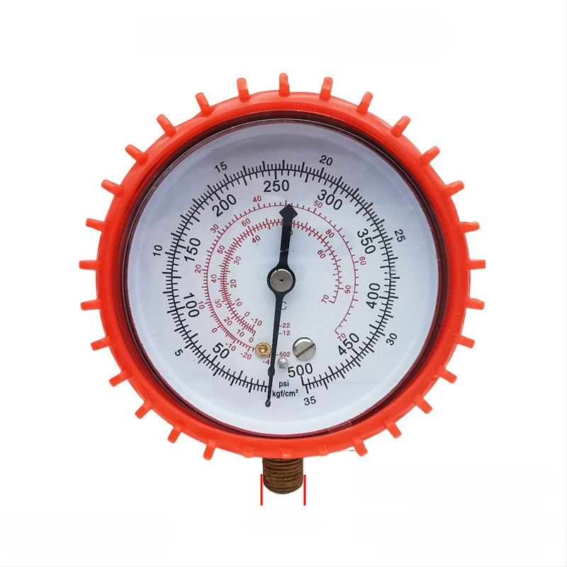 Συσκευή βαλβίδων: διακόπτης και τριόδρομη βαλβίδα, πιεσόμετρο, οπτικό παράθυρο ψυκτικού, εκκενωτικό βαλβίδας