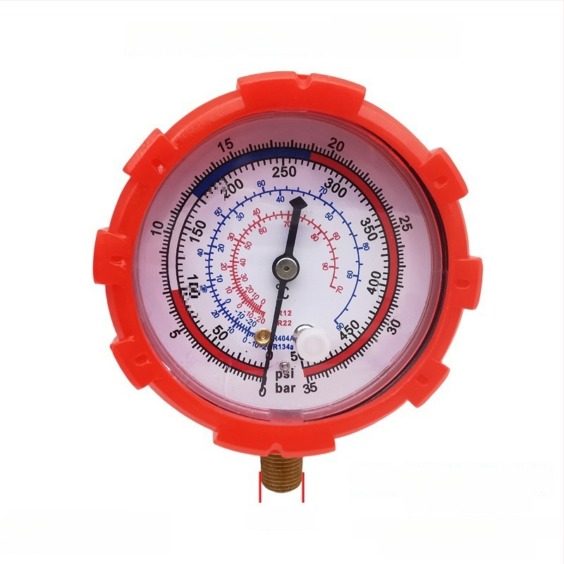 Συσκευή βαλβίδων: διακόπτης και τριόδρομη βαλβίδα, πιεσόμετρο, οπτικό παράθυρο ψυκτικού, εκκενωτικό βαλβίδας