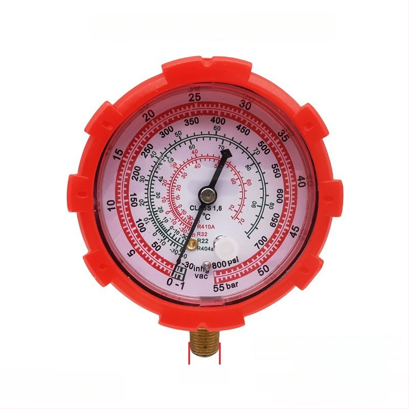 Συσκευή βαλβίδων: διακόπτης και τριόδρομη βαλβίδα, πιεσόμετρο, οπτικό παράθυρο ψυκτικού, εκκενωτικό βαλβίδας