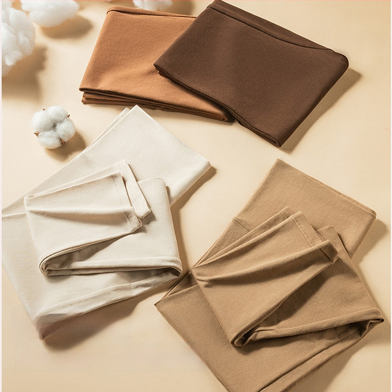 Moterims aukštos juosmens medvilniniai leggingai – kūno formavimas, pilvo kontrolė, šilta, be siūlių (95–100% medvilnės)