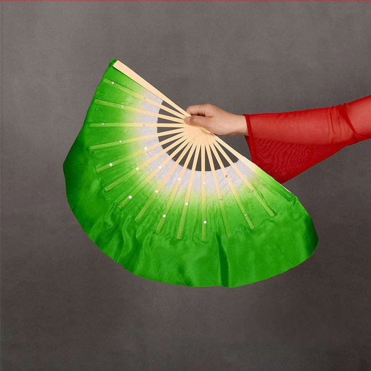 Двустранен танцов фен в Yangko стил с лампа-фон с цветя за деца, за изпълнения в детска градина и начално училище; Марка: Other; Пуснат през лято 2021