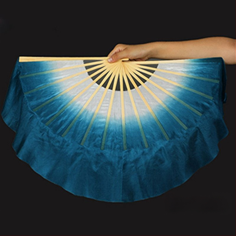 Двустранен танцов фен в Yangko стил с лампа-фон с цветя за деца, за изпълнения в детска градина и начално училище; Марка: Other; Пуснат през лято 2021