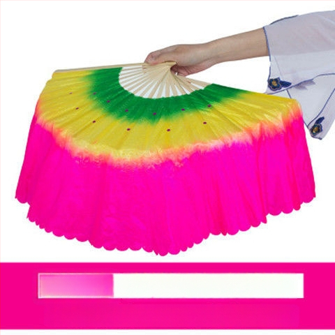 Двустранен Yangko танцов фен за изпълнение, сценичен реквизит, марка Unique, пуснат лято 2021