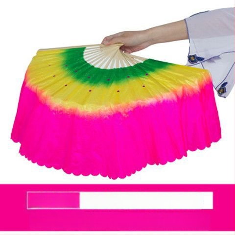 Двустранен Yangko танцов фен за изпълнение, сценичен реквизит, марка Unique, пуснат лято 2021