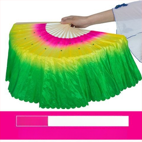 Двустранен Yangko танцов фен за изпълнение, сценичен реквизит, марка Unique, пуснат лято 2021