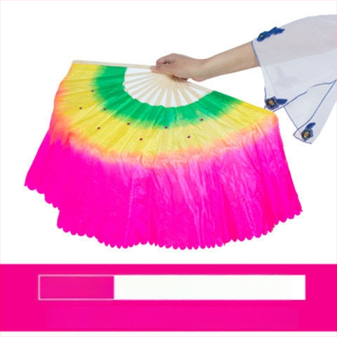 Двустранен Yangko танцов фен за изпълнение, сценичен реквизит, марка Unique, пуснат лято 2021