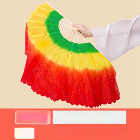 Двустранен Yangko танцов фен за изпълнение, сценичен реквизит, марка Unique, пуснат лято 2021