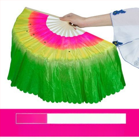 Двустранен Yangko танцов фен за изпълнение, сценичен реквизит, марка Unique, пуснат лято 2021