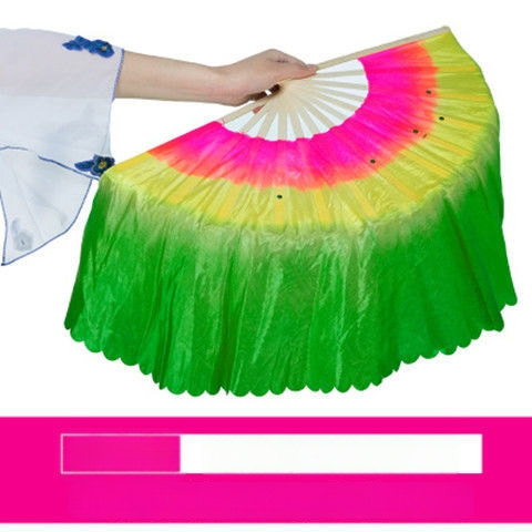 Двустранен Yangko танцов фен за изпълнение, сценичен реквизит, марка Unique, пуснат лято 2021