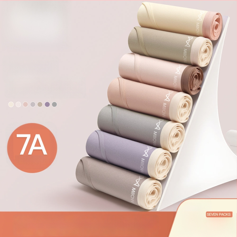 Női antibakteriális pamut alsónemű középmagas derékkal, légáteresztő pamut a lágyéknál, 90–95% pamut, kényelmes háromszög fazon