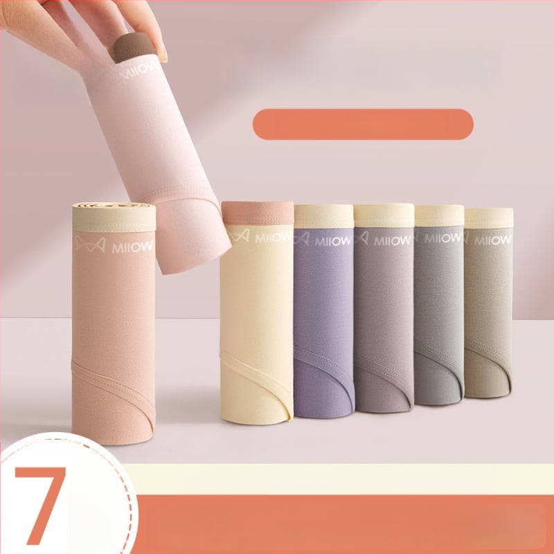 Női antibakteriális pamut alsónemű középmagas derékkal, légáteresztő pamut a lágyéknál, 90–95% pamut, kényelmes háromszög fazon