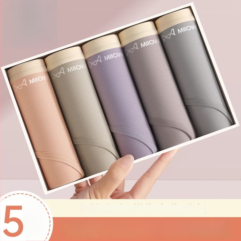 Női antibakteriális pamut alsónemű középmagas derékkal, légáteresztő pamut a lágyéknál, 90–95% pamut, kényelmes háromszög fazon