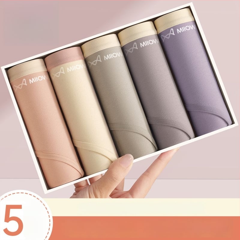 Női antibakteriális pamut alsónemű középmagas derékkal, légáteresztő pamut a lágyéknál, 90–95% pamut, kényelmes háromszög fazon