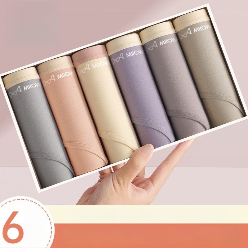 Női antibakteriális pamut alsónemű középmagas derékkal, légáteresztő pamut a lágyéknál, 90–95% pamut, kényelmes háromszög fazon