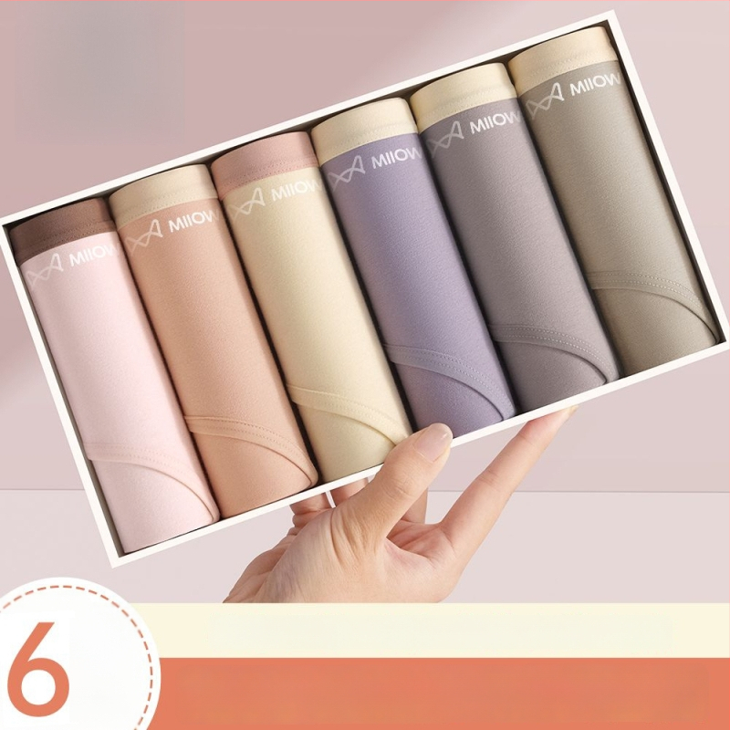 Női antibakteriális pamut alsónemű középmagas derékkal, légáteresztő pamut a lágyéknál, 90–95% pamut, kényelmes háromszög fazon