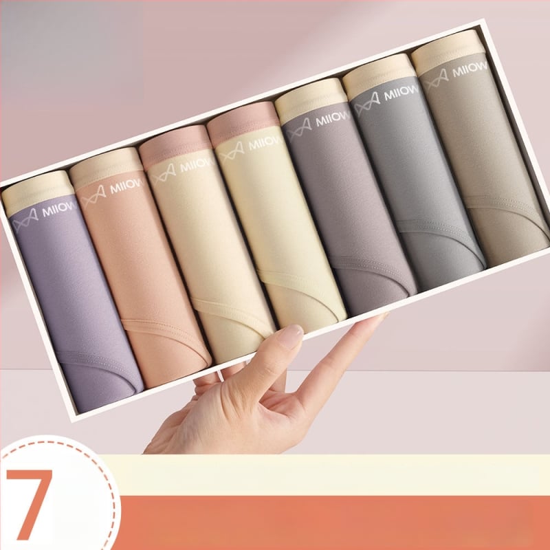 Női antibakteriális pamut alsónemű középmagas derékkal, légáteresztő pamut a lágyéknál, 90–95% pamut, kényelmes háromszög fazon