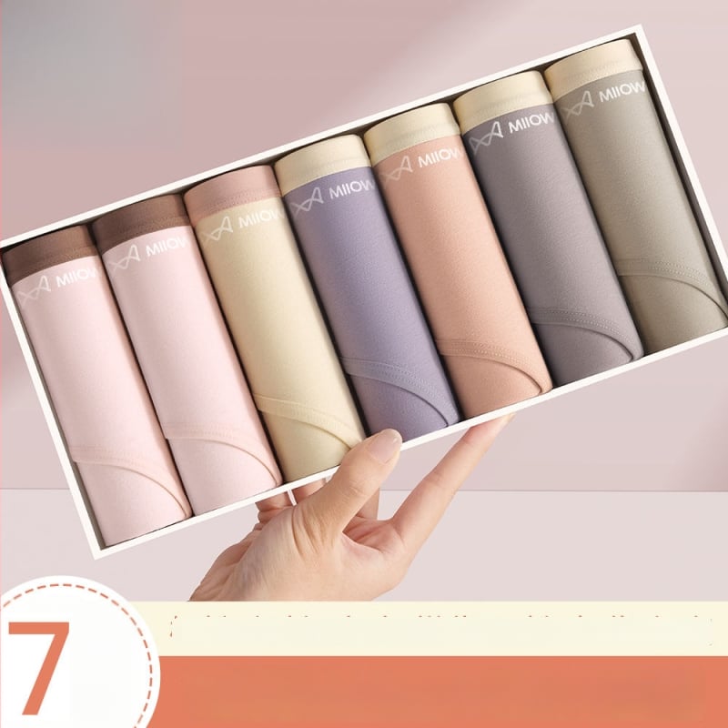 Női antibakteriális pamut alsónemű középmagas derékkal, légáteresztő pamut a lágyéknál, 90–95% pamut, kényelmes háromszög fazon