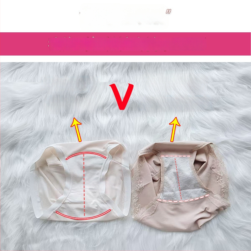 Дамски бикини от модал със средна талия, дишащи и антибактериални, с памучно чатало