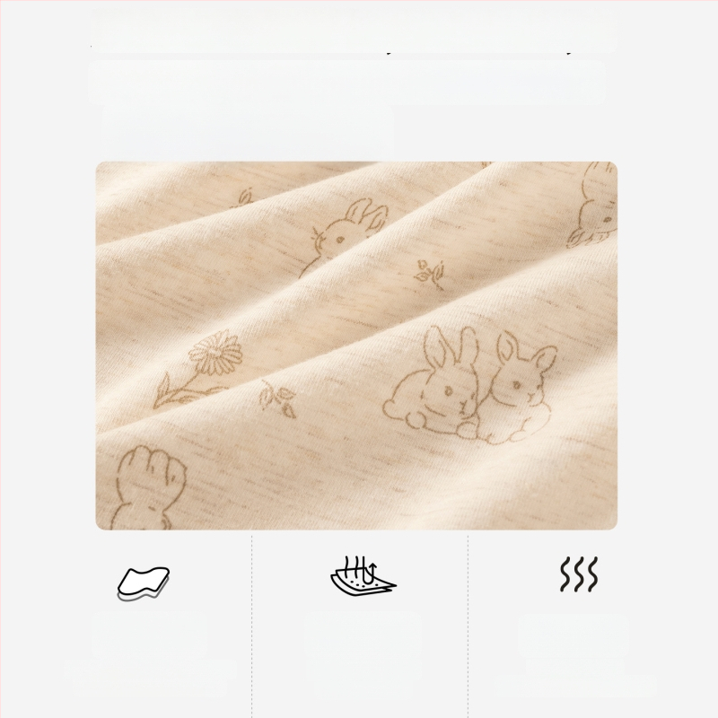 Дамски памучни бикини с висока талия, дишащи, антибактериални, флорална шарка